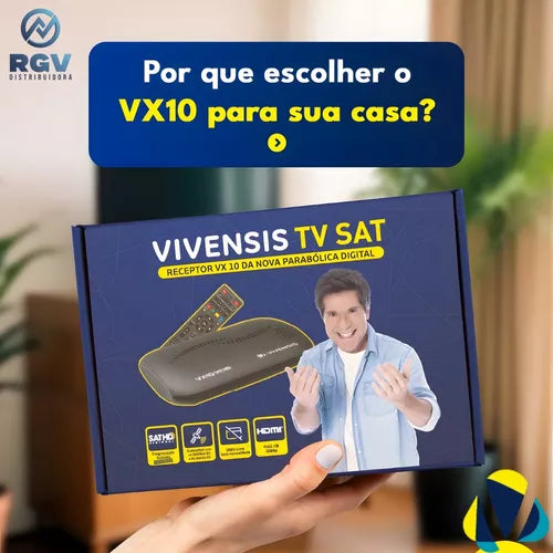 Receptor Vivensis VX10 + Instalação Profissional